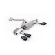 Milltek Cat-back exhaust (louder) valved for Volkswagen Golf Mk7.5 R 2.0 TSI 300PS (GPF) 2019-2022 - Cerakote black tips