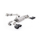 Milltek Cat-back exhaust resonated valved for Volkswagen Golf Mk7.5 R 2.0 TSI 300PS (GPF) 2019-2022 - Cerakote black tips