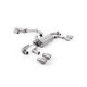 Milltek Cat-back exhaust resonated valved for Volkswagen Golf Mk7.5 R 2.0 TSI 300PS (GPF) 2019-2022 - Quad titanium tips