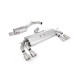 Milltek Cat-back exhaust (quieter) non-valved for Volkswagen Golf Mk7.5 R 310PS (non-GPF) 2017-2021 - Quad titanium tips