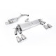 Výfukové systémy Milltek Cat-back exhaust (quieter) for Volkswagen Golf Mk7.5 R 2.0 TSI 310PS (non-GPF) 2017-2021 - Quad titanium tips | race-shop.cz