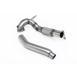 Milltek Large-bore downpipe with de-cat for Volkswagen Golf Mk8 GTi (non-GPF, for OE system) 2021-2024
