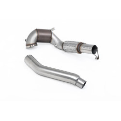Milltek Large-bore downpipe with sports cat for Volkswagen Golf Mk8 GTi (non-GPF, HJS cat, for OE system) 2021-2024