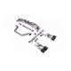 Výfukové systémy Milltek GPF-back exhaust (loudest) carbon tips for Volkswagen Golf Mk8 GTi (GPF, 245ps, Tips Golf R Style Quad) 2020-2024 | race-shop.cz