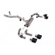 Milltek Cat-back exhaust (loudest) for Volkswagen Golf Mk8 R 2.0 TSI 320PS (non-GPF) 2022-2024 - Carbon tips