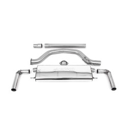 Milltek GPF-back exhaust Cerakote black tips for Volkswagen Golf Mk8.5 GTi Clubsport (GPF, 300ps, Oval Tips) 2024+