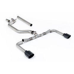 Milltek GPF-back exhaust (loudest) for Volkswagen Golf Mk8.5 GTi Clubsport (GPF) 2024+ - Cerakote black tips