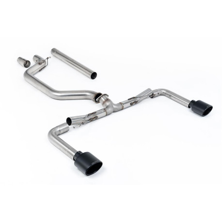 Výfukové systémy Milltek GPF-back exhaust (loudest) for Volkswagen Golf Mk8.5 GTi Clubsport (GPF) 2024+ - Cerakote black tips | race-shop.cz
