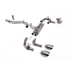 Milltek Cat-back exhaust (loudest) for Volkswagen Golf Mk8.5 R (non-GPF) 2025+ - Polished tips
