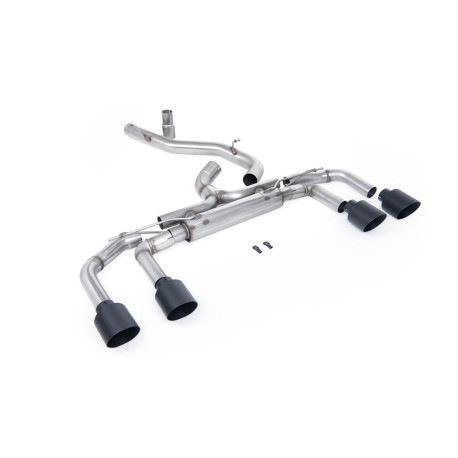 Výfukové systémy Milltek Cat-back exhaust (loudest) non-valved for Volkswagen Golf Mk8.5 R (non-GPF) 2025+ - Cerakote black tips | race-shop.cz