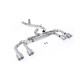 Milltek Cat-back exhaust (loudest) non-valved for Volkswagen Golf Mk8.5 R (non-GPF) 2025+ - Titanium tips