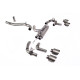 Milltek GPF-back exhaust (loudest) for Volkswagen Golf Mk8.5 R (GPF) 2024+ - Brushed titanium tips