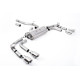 Milltek GPF-back exhaust (louder) for Volkswagen Tiguan R 320ps EA888.4 MQB EVO (GPF) 2021+ - Quad polished tips