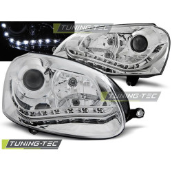 TUNING-TEC přední světla (DRL) pro VW GOLF 5 (H7), chrom