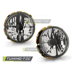 TUNING-TEC přední světla pro VW GOLF 1 05.74-07.83 (H4), chrom