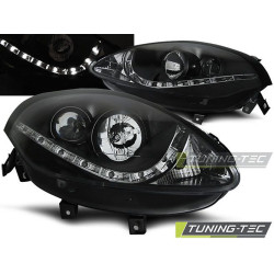 TUNING-TEC přední světla (DRL) pro FIAT BRAVO II 07-15 (H1), černá