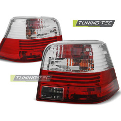 TUNING-TEC zadní světla pro VW GOLF 4 09.97-09.03 (HATCHBACK), červeno-bílá