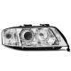 Osvětlení TUNING-TEC přední světla (Angel Eyes) pro XENON AUDI A6 10.99-06.01 (D2S/H7), chrom | race-shop.cz