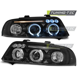 SVĚTLOMETY ANGEL EYES černý pro AUDI A4 01.99-09.00