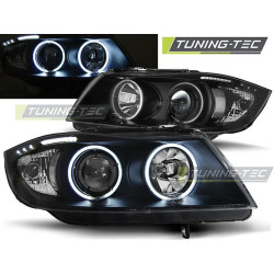 PŘEDNÍ SVĚTLA ANGEL EYES CCFL ČERNÁ pro BMW E90/E91 03.05-08.08