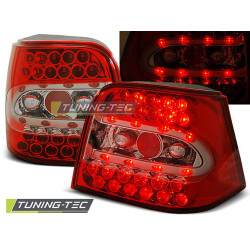 TUNING-TEC LED zadní světla pro VW GOLF 4 09.97-09.03 (HATCHBACK), červeno-bílá, V2