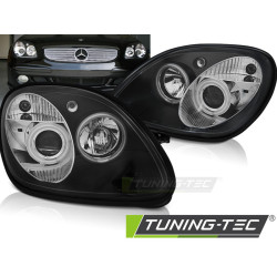 SVĚTLOMETY ANGEL EYES černý pro MERCEDES R170 SLK 04.96-04