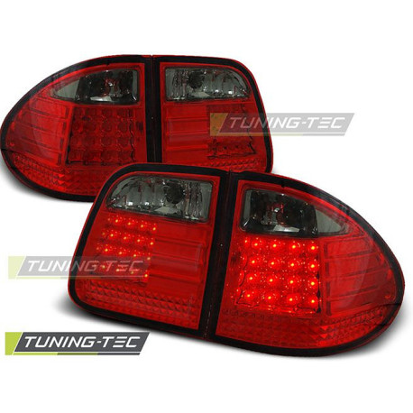 Osvětlení TUNING-TEC LED zadní světla pro MERCEDES W210 95-03.02 KOMBI, červeno-kouřová, V1 | race-shop.cz
