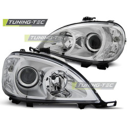 TUNING-TEC přední světla pro MERCEDES W163 ML M-KLASA 03.98-08.01 (H7), chrom, V1