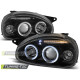 TUNING-TEC přední světla (Angel Eyes) pro OPEL CORSA B 02.93-10.00 (H1), černá, V2