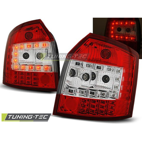 Osvětlení TUNING-TEC LED zadní světla pro AUDI A4 10.00-10.04 AVANT, červeno-bílá | race-shop.cz