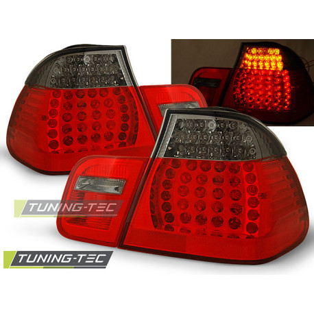 Osvětlení TUNING-TEC LED zadní světla pro BMW E46 05.98-08.01 SEDAN, červeno-kouřová | race-shop.cz