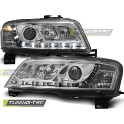 TUNING-TEC přední světla (DRL) pro FIAT STILO 3D 10.01-08 (H1), chrom
