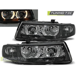 PŘEDNÍ SVĚTLA ANGEL EYES ČERNÁ pro SEAT LEON / TOLEDO 04.99-08.04