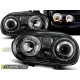 TUNING-TEC přední světla (Angel Eyes) pro VW GOLF 4 09.97-09.03 (H7), černá