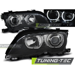 PŘEDNÍ SVĚTLA ANGEL EYES LED ČERNÁ pro BMW E46 09.01-03.05