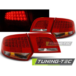 TUNING-TEC LED zadní světla pro AUDI A3 8P 04-08 SPORTBACK, červeno-bílá, V1