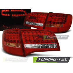 TUNING-TEC LED zadní světla pro AUDI A6 C6 05-08 AVANT, červeno-bílá