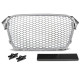 Body kit a vizuální doplňky TUNING-TEC maska chladiče (Sport) pro AUDI A4 (B8) 11.11-15, stříbrný chrom | race-shop.cz
