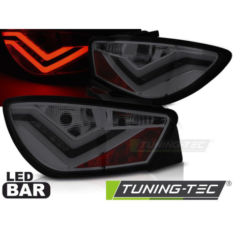 Osvětlení TUNING-TEC LED zadní světla (LED Bar) pro SEAT IBIZA 6J 3D 06.08-12, kouřová, V1 | race-shop.cz