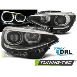 TUNING-TEC přední světla (True DRL) pro BMW F20 / 21 11-12.14 (H7), černá