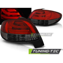 TUNING-TEC LED zadní světla (LED Bar) pro PEUGEOT 206 10.98, červeno-kouřová