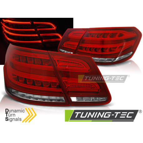 Osvětlení TUNING-TEC LED zadní světla (SEQ) pro MERCEDES W212 E-KLASA 09-13, červeno-bílá | race-shop.cz