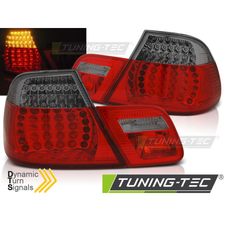 Osvětlení TUNING-TEC LED zadní světla (SEQ) pro BMW E46 04.99-03.03 COUPE, červeno-kouřová | race-shop.cz
