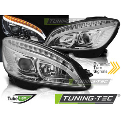 SVĚTLOMETY TUBE LIGHT CHROME SEQ pro MERCEDES W204 07-10