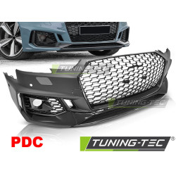 TUNING-TEC přední nárazník (Sport) pro AUDI A4 B9 08.15-19 (pro parkovací senzory), lesklá černá