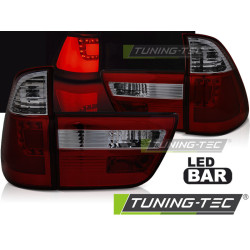 LED PÁS ZADNÍ SVĚTLA ČERVENÝ KOUŘ pro BMW X5 E53 09.99-10.03