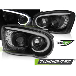 TUNING-TEC přední světla (Tube Light) pro SUBARU IMPREZA II GD 03-05 (H1, bez homologace), černá