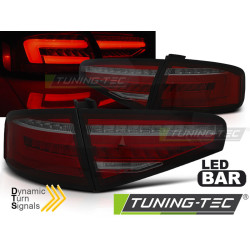 LED PÁS ZADNÍ SVĚTLA ČERVENÝ KOUŘ SEQ pro AUDI A4 B8 12-15 SEDAN OEM BULB