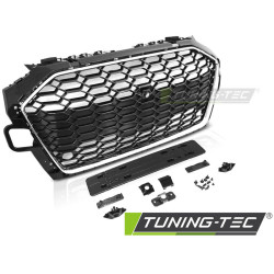 TUNING-TEC maska chladiče (Sport) pro AUDI A4 B9 20 (pro parkovací senzory), černý chrom