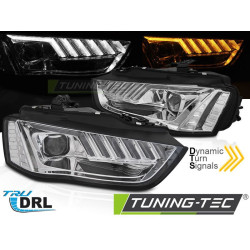 XENON PŘEDNÍ SVĚTLA LED CHROM SEQ pro AUDI A4 B8 12-15